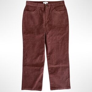 Coldwater Creek Corduroy Pants Hi Rise Straight Leg Women's 12